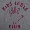 Youth Kids Table Club T Shirt Funny Thanksgiving Dinner Turkey Hand Tee - Crazy Dog Youth T Shirt - 2 of 4
