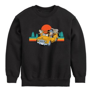 Boys' - Disney - Lets Hit The Road Graphic Long Sleeve Fleece Sweatshirt - 1 of 4