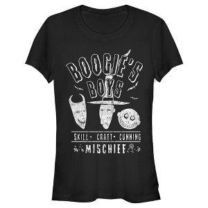 Juniors Womens The Nightmare Before Christmas Halloween Lock Shock and Barrel Boogie's Boys T-Shirt - 1 of 4