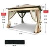 NicBex 11x 11Ft Outdoor Pop Up Canopy, Gazebo With Removable Zipper Netting, 2-Tier Soft Top Event Tent for Patio Backyard Garden Camping Area - 2 of 4