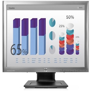 HP EliteDisplay E190i 18.9 Inch LED Backlit IPS Monitor 1280 x 1024 250 nits 1000:1 static Anti-glare Anti-static VGA DVI-D DisplayPort 60 Hz 8ms - 1 of 3