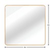 Lyngins 36x36 Square Wall Mirror, 4mm HD Glass Bathroom Mirror, Anti-Rust Aluminum Bathroom Decor, Shatterproof Mirrors for Bathroom Sink - 3 of 4