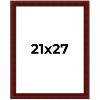 PosterPalooza | Weathered Red Picture Frame - UV Acrylic, Foam Board Backing, Hanging Hardware - 2 of 4