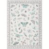Acekool Floral Insect Area Rug - Washable 5x7 Non-Slip Carpet for Bedroom & Living Room - 2 of 4