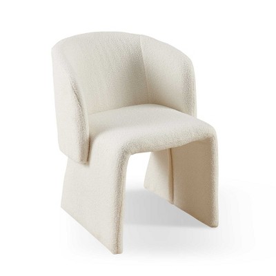 NicBex Teddy Fabric Dining Chair Modern Upholstered Accent Chair with Comfy Backrest, Sofa for Living Room, Bedroom, Reception,1pc/2pc
