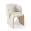 Okak Modern Teddy Dining Chair Accent Chair Single Sofa Chair, Comfy Upholstered Side Chair for Dining/Living Room Bedroom Reception - 4 of 4