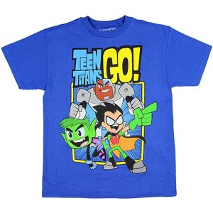 Seven Times Six Teen Titans GO! Boys' Terrific Trio T-Shirt - 1 of 3