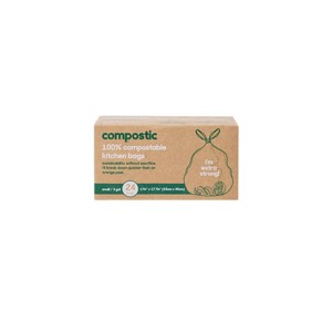 Compostic 100% Compostable Trash Bags - 3gal/24ct - 1 of 4