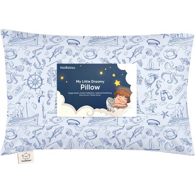 KeaBabies Toddler Pillow with Pillowcase, 13X18 Soft Organic Cotton Toddler Pillows for Sleeping, Kids Travel Pillow Age 2-5