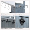 Whisen 40.5'' Outdoor Rolling Grill Cart & Kitchen Island with Stainless Steel Top, Solid Wood Cabinet, Drop Leaf - 4 of 4