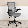 Emma and Oliver Mid-Back Mesh Swivel Ergonomic Task Office Chair with Flip-Up Arms - 2 of 4