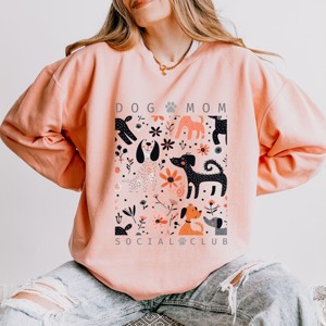Simply Sage Market Dog Mom Social Club Lightweight Garment Dyed Sweatshirt - 1 of 4