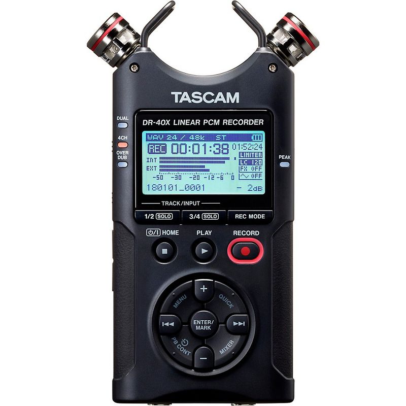 TASCAM DR-40X Portable Digital Recorder, 2 of 3