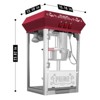 Infurnic Popcorn Poppers, with Warming Deck, Kitchenware for Family Gatherings, Red, 15.16"*13.19"*23.82" - 4 of 4