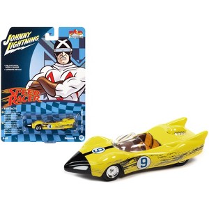 Racer X's Shooting Star (Raced Version) "Speed Racer" (1967) TV Series "Pop Culture" 1/64 Diecast Model Car by Johnny Lightning - 1 of 3