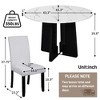 5-Piece Dining Set with Round Table and 4 Upholstered Chairs - 4 of 4