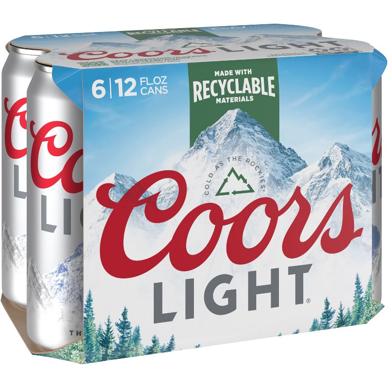 Coors Light Beer - 6pk/12 fl oz Cans, 1 of 11