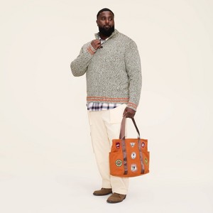 Men's Marl Pullover Sweater - Woolrich x Target Olive Green - 1 of 3