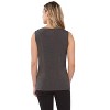 Rekucci Women's Super Soft Knit Cowl Neck Sleeveless Top – Versatile Casual to Dressy Style - 3 of 3