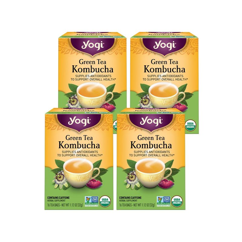 Yogi Tea - Green Tea Kombucha -  64 ct, 4 Pack, 1 of 7