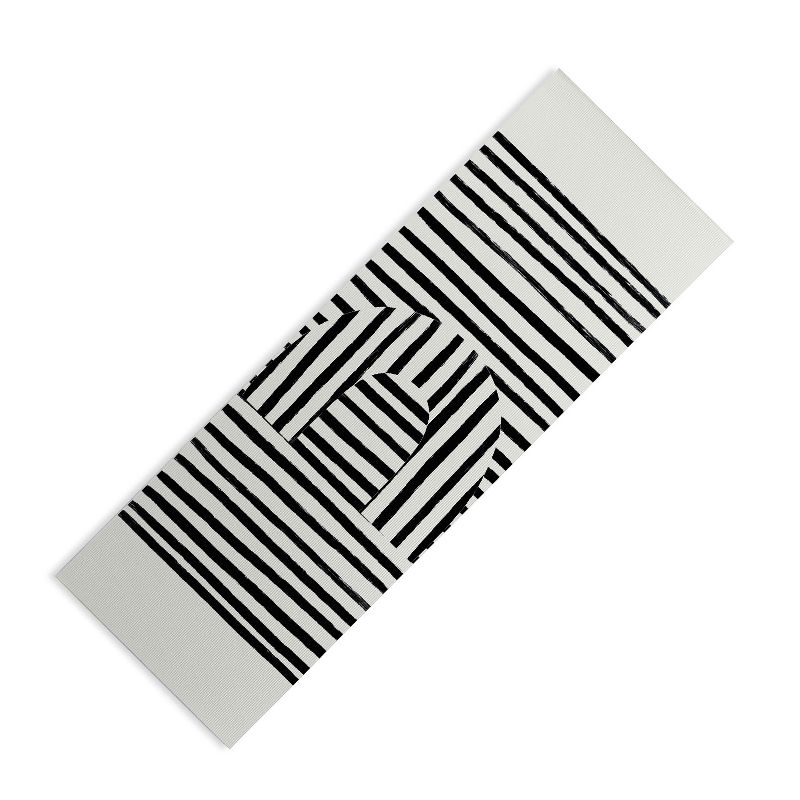 Bohomadic.Studio Minimal Series Black Striped Arch (6mm) 70" x 24" Yoga Mat - Society6, 1 of 4