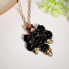 SOHI Women's Onyx Black Party Stone Pendant Necklace - 3 of 4