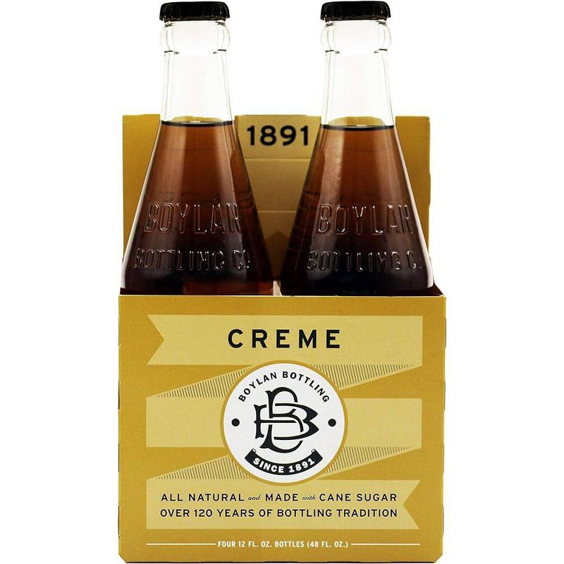 Boylan Bottling Creme Soda - Case of 6/4 pack, 12 oz, 3 of 6
