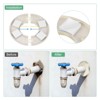 Unique Bargains Wall Split Flange Self-Adhesive Plumbing Cover Plates ABS Faucet Escutcheons 2 Pcs - 4 of 4