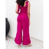 Women's Almost Available Flared Jumpsuit - White Birch - 3 of 3