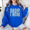 Simply Sage Market Women's Graphic Sweatshirt Paris France Distressed - 2 of 3
