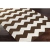 Mark & Day Zetten 3'x5' Rectangle Woven Indoor Area Rugs Brown: Modern Handwoven Chevron Cotton, Stain-Resistant, Pet Friendly - 2 of 3