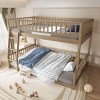 Streamdale Full XL over Queen Bunk Bed with Ladder and Guardrails, Walnut - 4 of 4