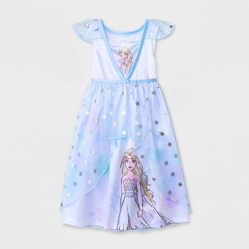 Toddler Girls' Frozen Elsa NightGown Pajama - White, 1 of 4
