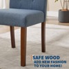 2/4/6 Pieces Upholstered Dining Chairs For Dining Room, Modern Button Tufted Kitchen Chairs with Wood Legs & Padded Seats for Living Room ,Kitchen - 4 of 4