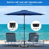 LOVMOR 17.72" 24.2 lbs Market Heavy Duty Umbrella Round Stand Base for Patio - 2 of 4
