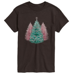 Men's - Instant Message - Christmas Tree Tonal Washed Short Sleeve Graphic T-Shirt - 1 of 4
