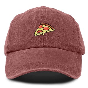 Dalix Pizza Embroidered Mens Cotton Dad Adjustable Hat Baseball Cap Mens - 1 of 4