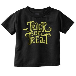 Halloween Season Trick or Treat Toddler Baby Graphic T Shirt Brisco Brands - 1 of 4