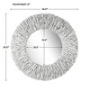 Uttermost Teak Branch White Round Mirror - 3 of 4