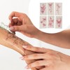 Unique Bargains Adult Realistic Butterfly Fake Tattoos Rose Red 6 Pcs - 4 of 4