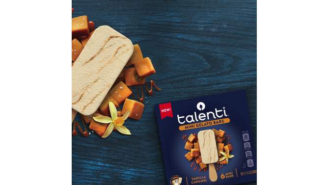 Talenti Vanilla Caramel Frozen Mini Gelato Bars - 6pk/11.1 fl oz, 2 of 7, play video