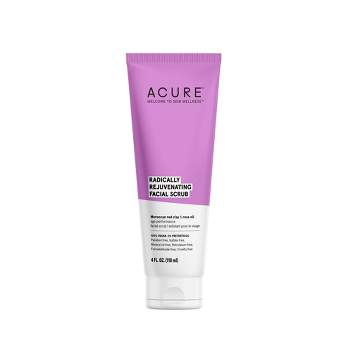 Acure Radically Rejuvenating Facial Scrub - Blueberry, Coconut, Pomegranate & Aloe - 4 fl oz