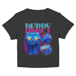 Juniors KPop Demon Hunters Supernatural Derpy Portrait T Shirt - 1 of 4