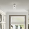 Livex Lighting Munich 1 - Light Flush Mount in  Brushed Nickel - 3 of 4