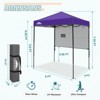 EAGLE PEAK 6'x4'Instant Pop Up Canopy with Adjustable Sun Wall - 3 of 4