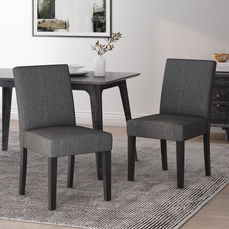 Set of 2 Kuna Contemporary Upholstered Dining Chairs - Christopher Knight Home, 3 of 7