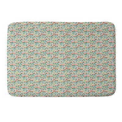 Alison Janssen Mini Coral Tulips Memory Foam Bath Mat - Deny Designs ...