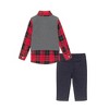 Andy & Evan  Infant  Plaid Buttondown Set - 2 of 4