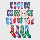 Women's Holiday Cats 15 Days of Socks Advent Calendar - Assorted Colors 4-10