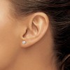 Black Bow Jewelry 5mm Polished 3D Heart Post Earrings in Sterling Silver - 3 of 4